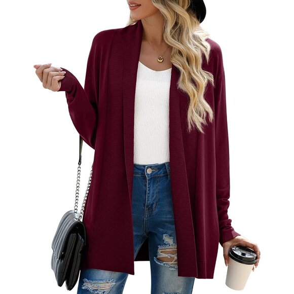 Other - Women's Rayon Blend Lightweight Wrap Cardigan Sweater Fall Winter Casual